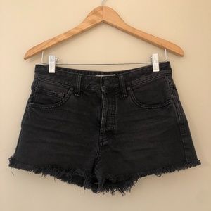 Free People Black high waisted shorts